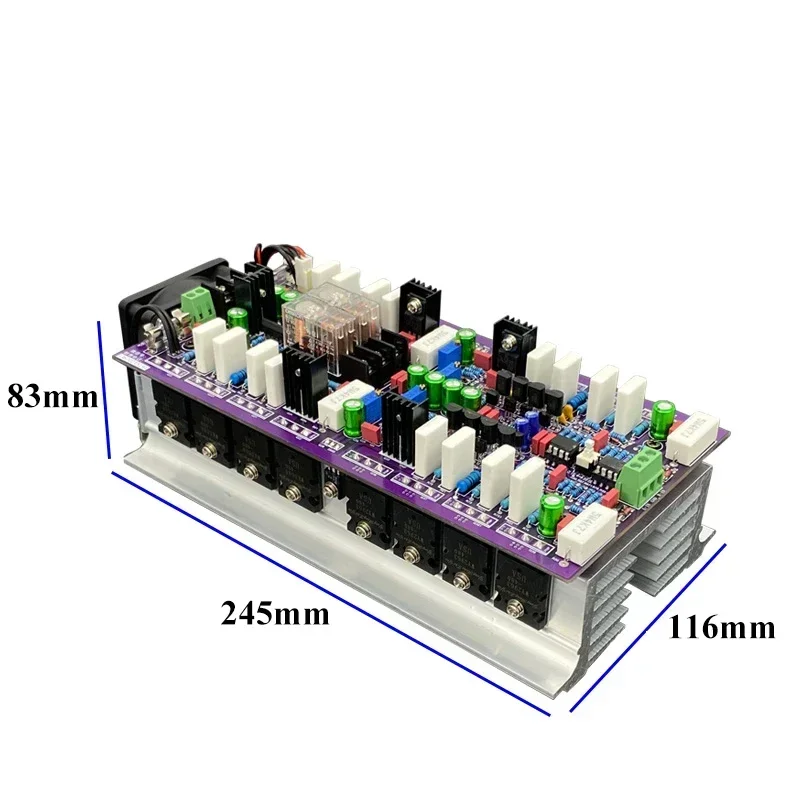 960w*2 4Ω 2-channel Power Amplifier Board Can Bridge Mono High Power 16Pcs Us Transistor WK5688 WY2963 Sweet Voice HIFI Audio