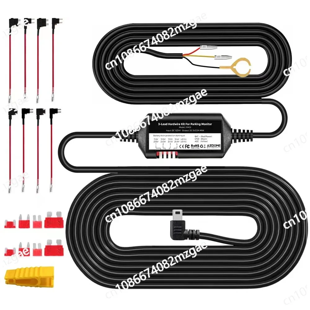 Tachograph step-down line LINDU step-down line Hardwire kit installation Hardwire kit