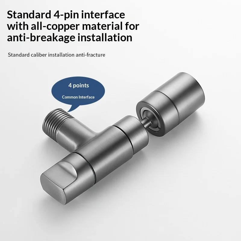 Solid Brass Gunmetal Gray Faucet Extended Splash Proof Mini Wall Mounted Universal Balcony Mop Sink