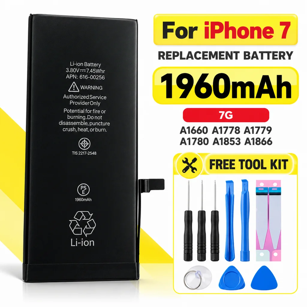 Replacement Lithium Battery for iPhone 7, Phone Battery Replacement for iPhone 7 Compatible Models, Mobile Phone Battery
