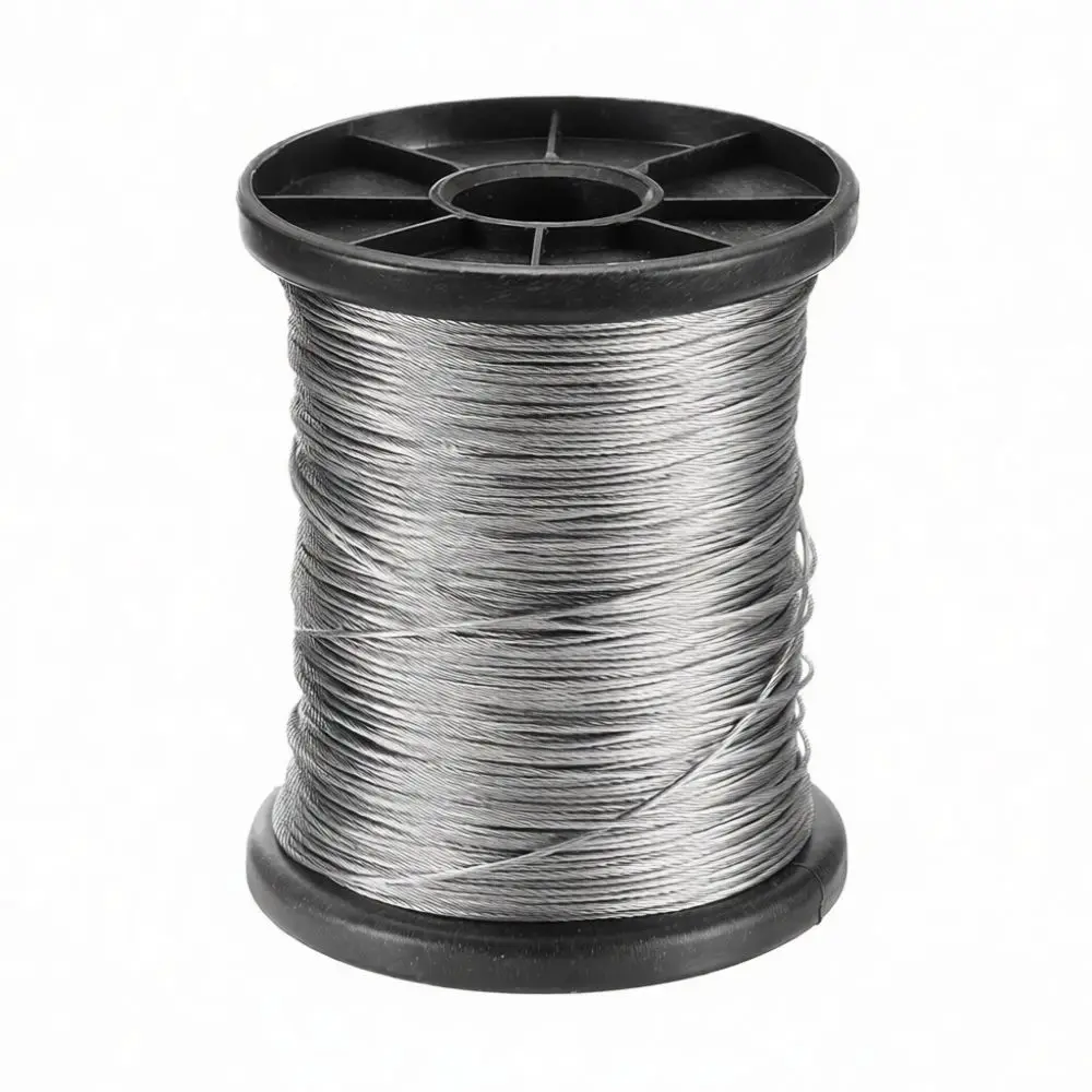 High Quality 304 Stainless Steel Cable Wire Rope With Thimble Sleeves For Industrial Lifting Rigging Hardware