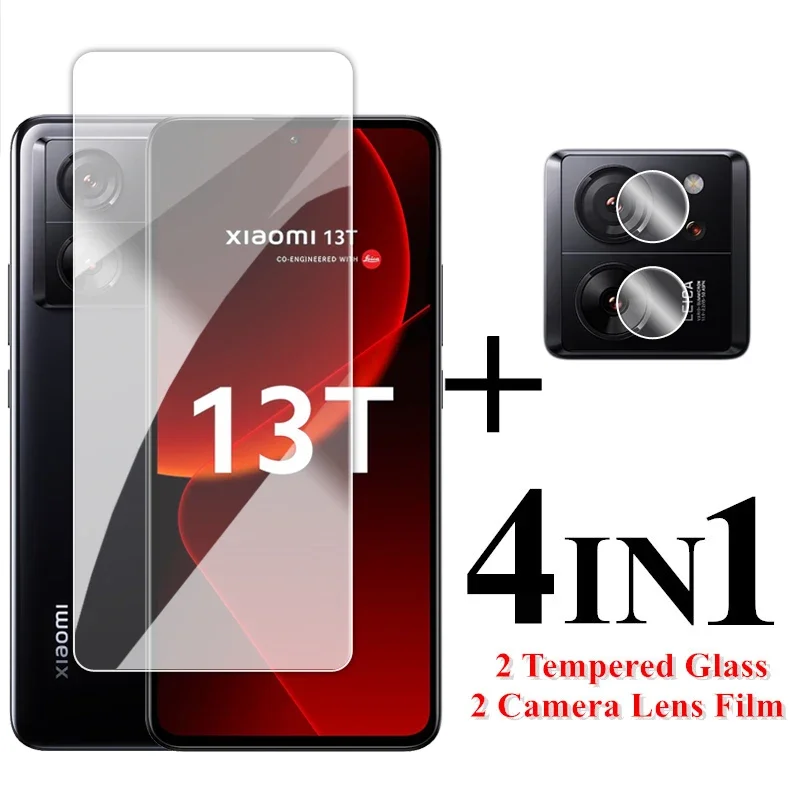 

For Xiaomi 13T Glass Full Glue Transparent Screen Protector For Xiaomi 11T 12T 13 13T Pro 5G Tempered Glass For Xiaomi 13T Film