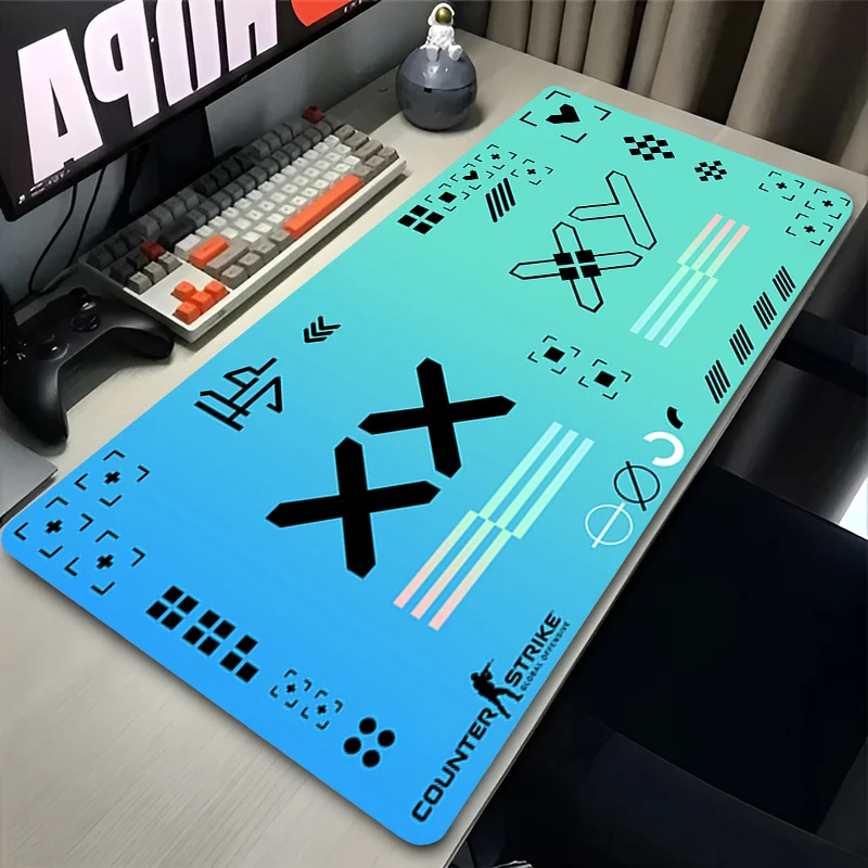 Mouse Pad CSGO Gamer Keyboard Pad Office Laptop Mousepad Large Extended Desk Mat Gaming Anti-fray Pad Colorful E-sports MouseMat