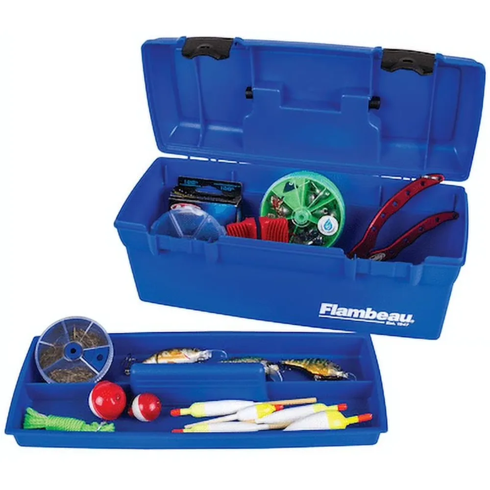 Durable Fishing Tackle Box with Lift-Out Tray