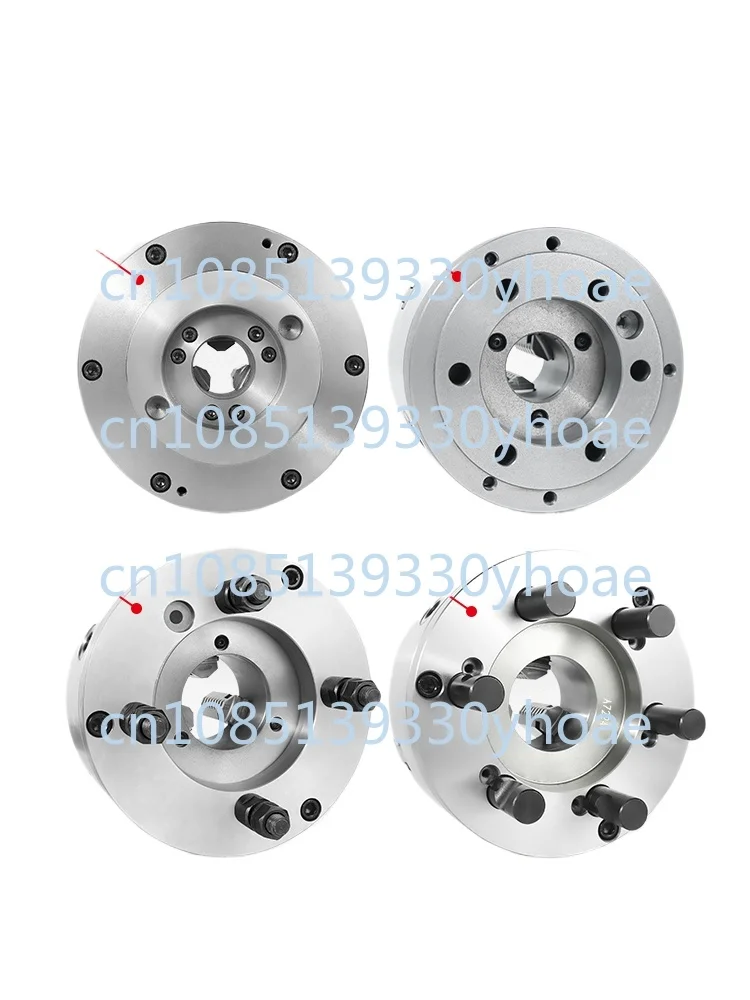 Global self-centering three-jaw chuck D8 type straight-mounted lathe spindle K11250 short cone tie rod C6 type with flange