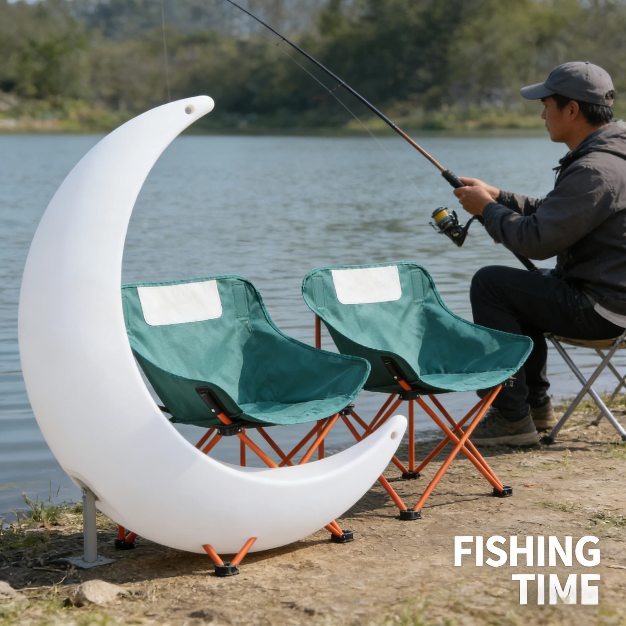 ポータブル折りたたみ式アウトドア釣り椅子、屋外キャンプハイキング用シートベンチ、軽量で旅行、ビーチ、砂浜、日光浴に最適