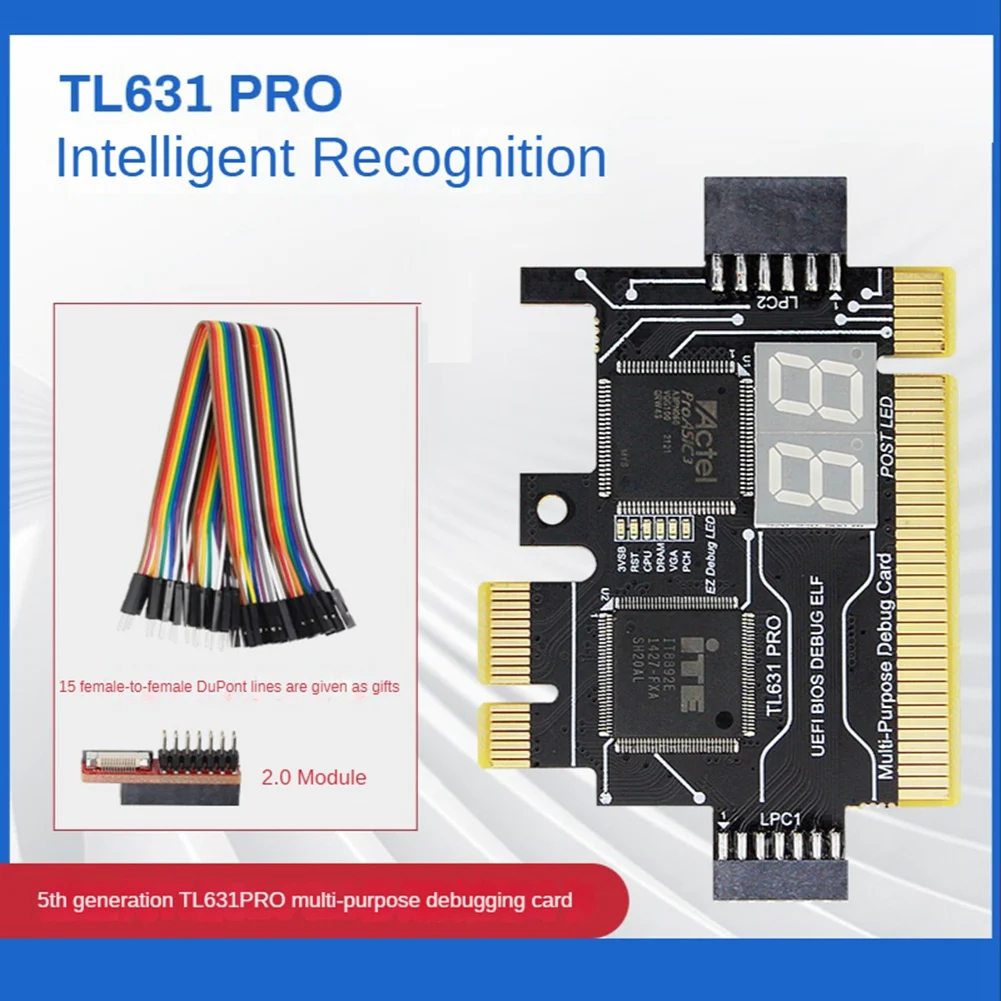 TL631 PRO Universal Laptop PCI Diagnose Card PC PCI-E Mini LPC Motherboard Diagnostic Analyzer Tester Debug Cards