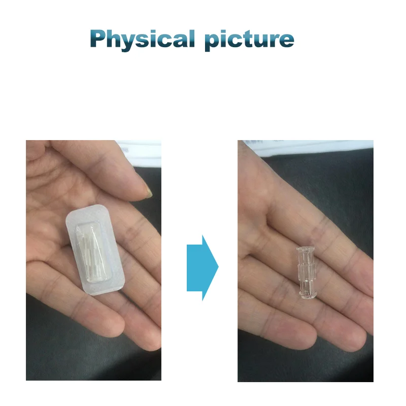 Ruhr thread connector nano soft PP material transparent syringe bidirectional connector beauty accessories