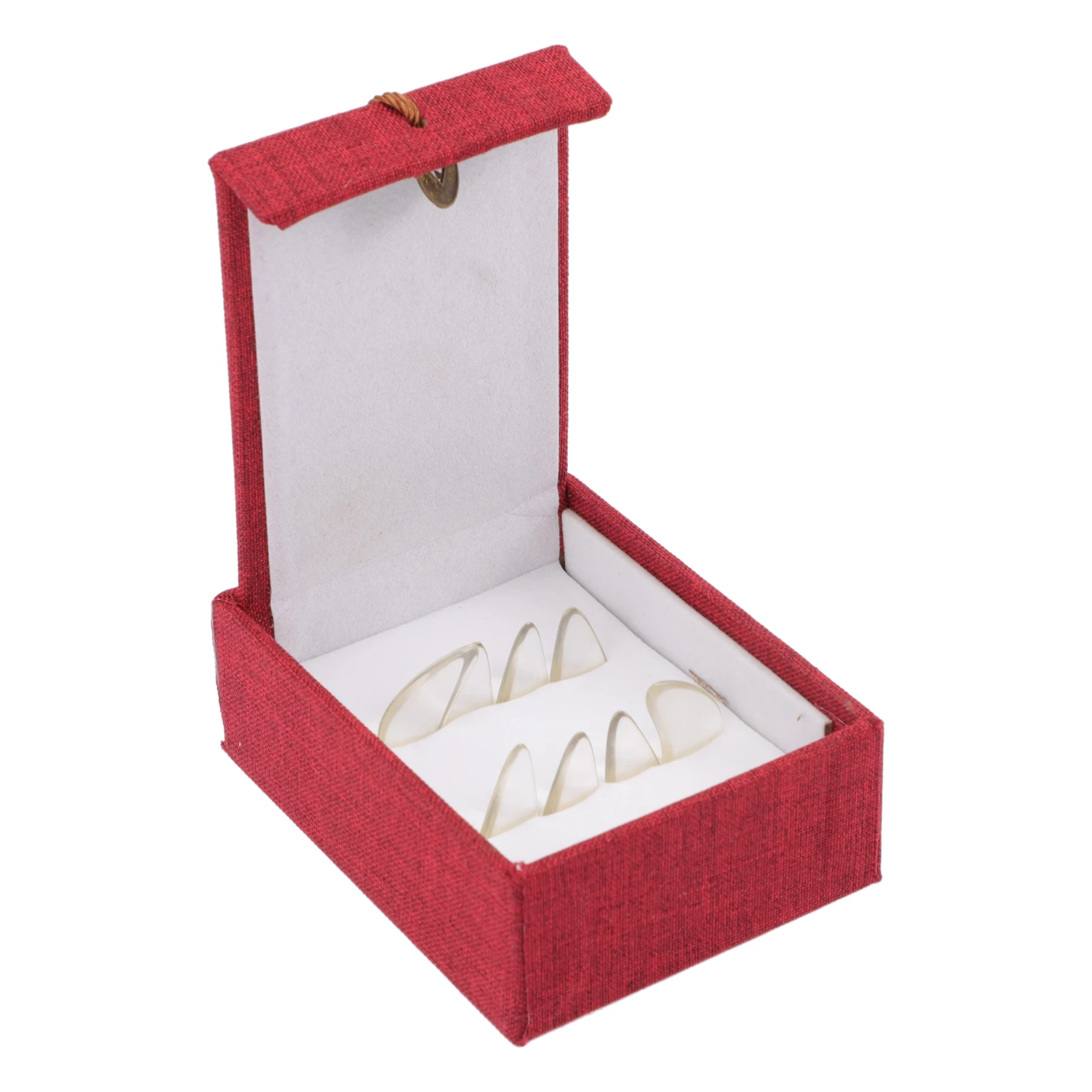 

1Set Professional Guzheng Finger Picks Crystal Nail Protectors Clear Sound Wear Resistant for String Instrument Players