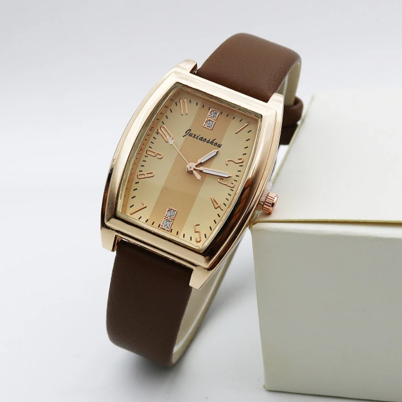 Повседневные часы для женщин, винтажные квадратные женские наручные часы с простым ремнем и бриллиантами, темпераментные аксессуары, подарок на вечеринку для девочек, Reloj Mujer