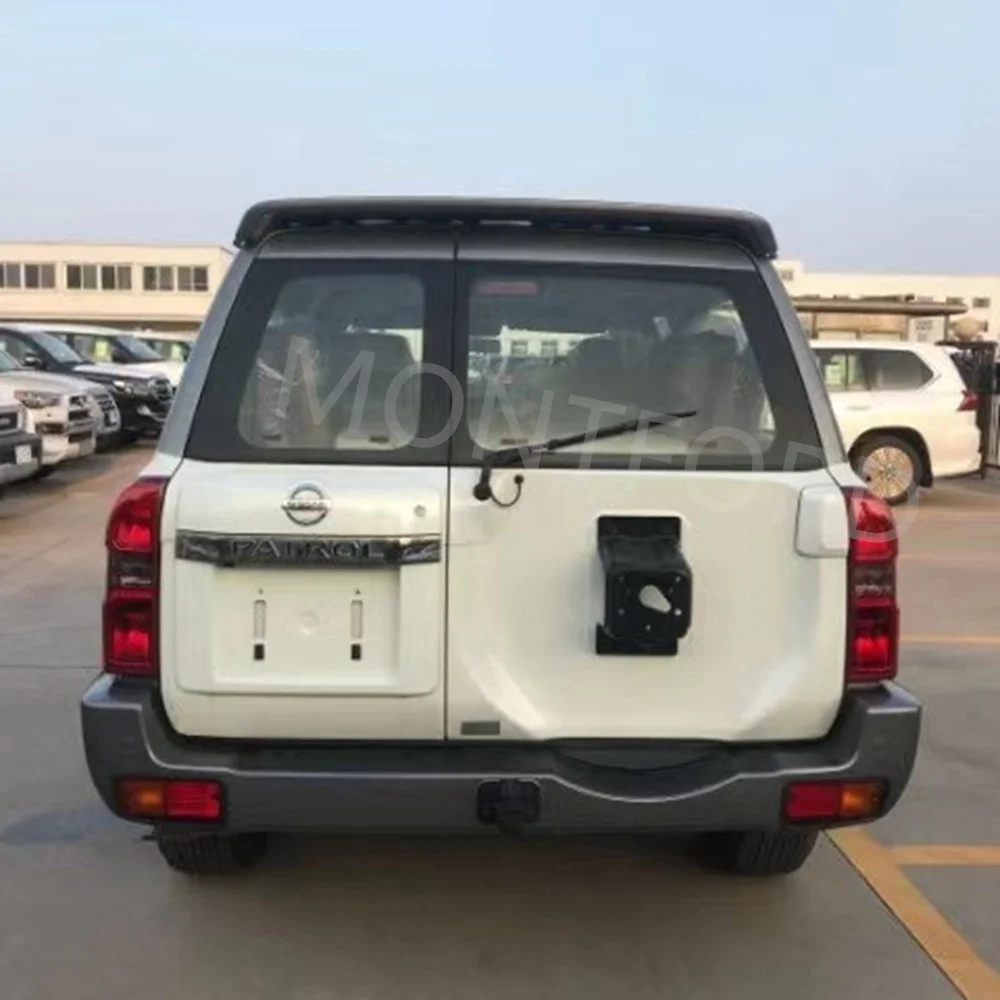 MONTFORD Auto ABS Plastic Black Color Rear Trunk Boot Wing Spoiler Car Accessories 1Pcs For Nissan PATROL Y61