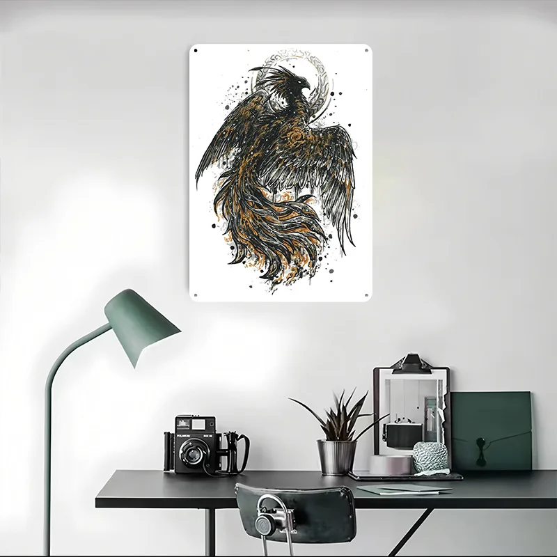 Zhuque Metal Poster Tin Signs Wall Art Bedroom Decoration Room Custom Metal Sign for Home Decoration Pictures Wall Decor Retro