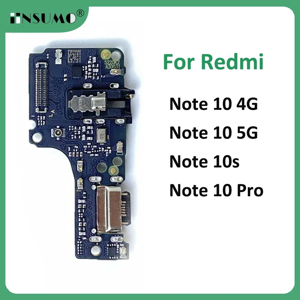 iinsumo New Charger Board PCB Flex For Xiaomi Redmi Note 10 10s Pro 5G USB Port Connector Dock Charging Flex Cable