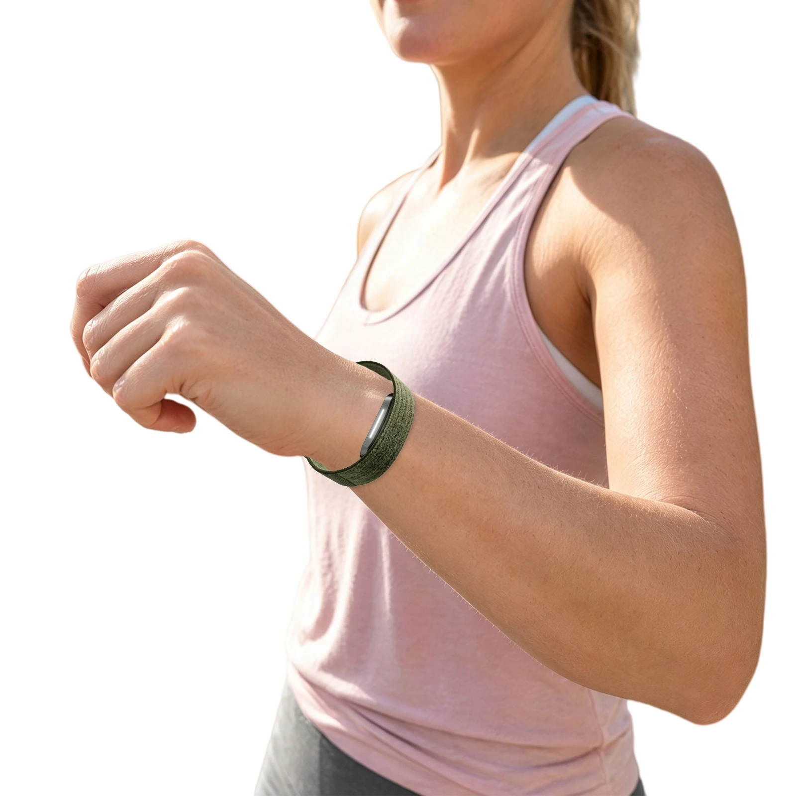 Nylon Woven Replacement Watch Strap for Hume Band 2.0 Braided Watch Bands Anti-Sweat Adjustable Breathable Strap Sleep Tracking