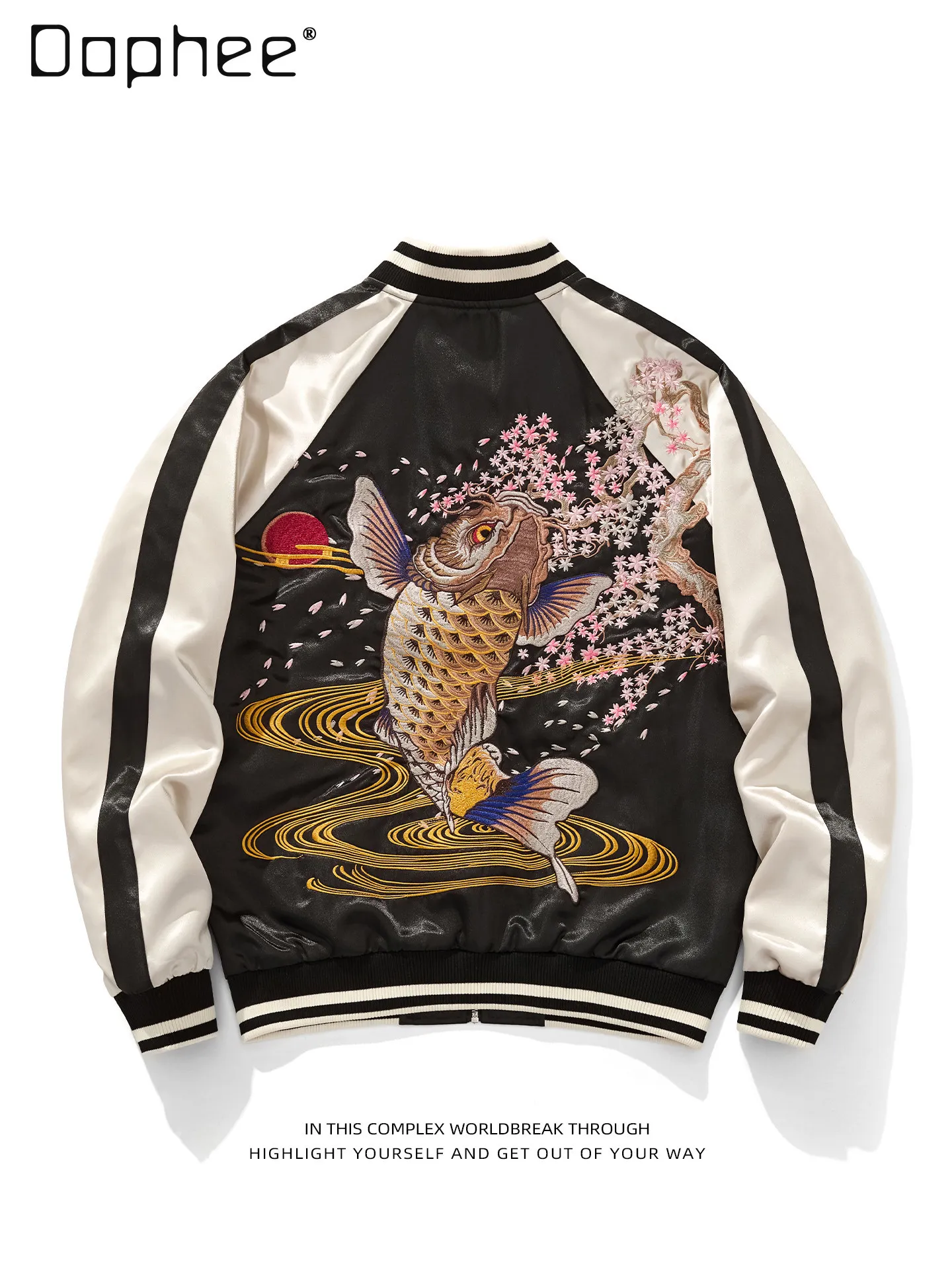

Heavy Industry Vintage Flower Embroidery Yokosuka Baseball Uniform Jacket Spring Autumn Handsome High-end Light Luxury Men's Top