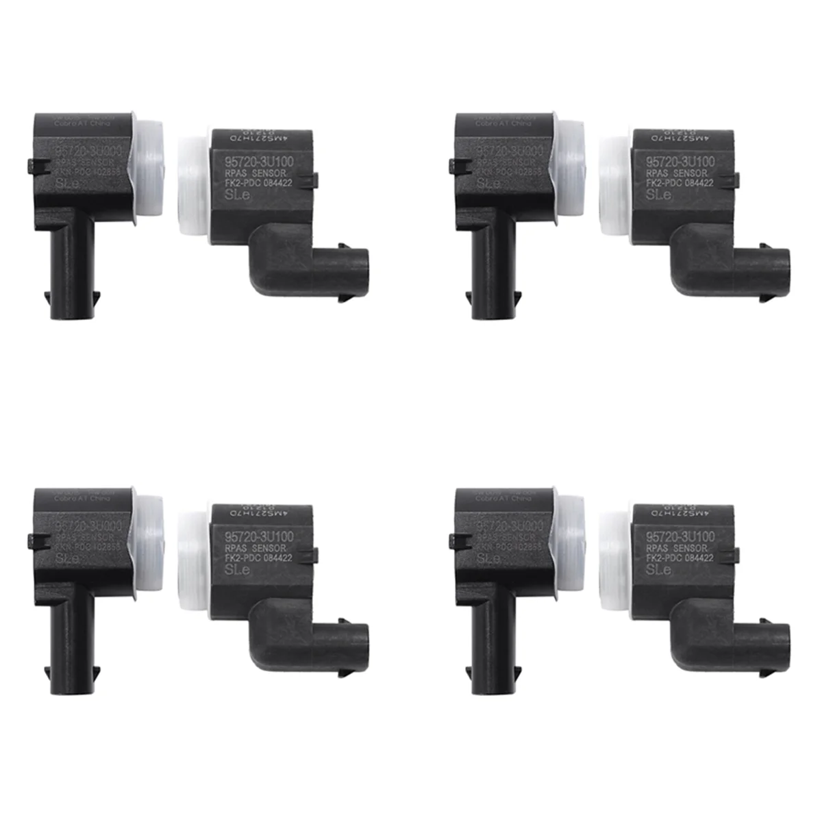 8 Pcs Parking Sensor Bumper Reverse Assist for Hyundai Kia 4MT271H7A 95720-3U000 4MS271H7C 957203U100 4MS27