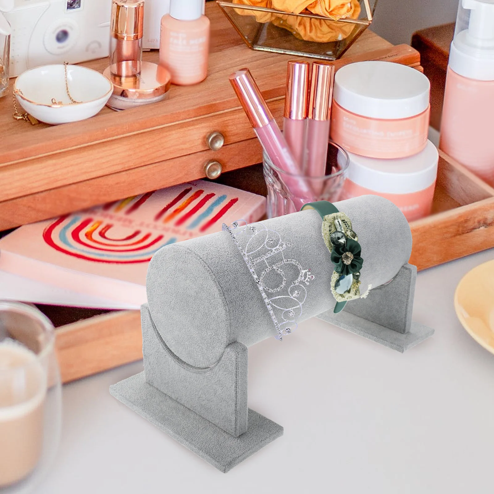 

Perfect Hair Accessory Organizer Stand for Women of All Ages Simple Design Hair Tie Holder Simple Scrunchies Stand