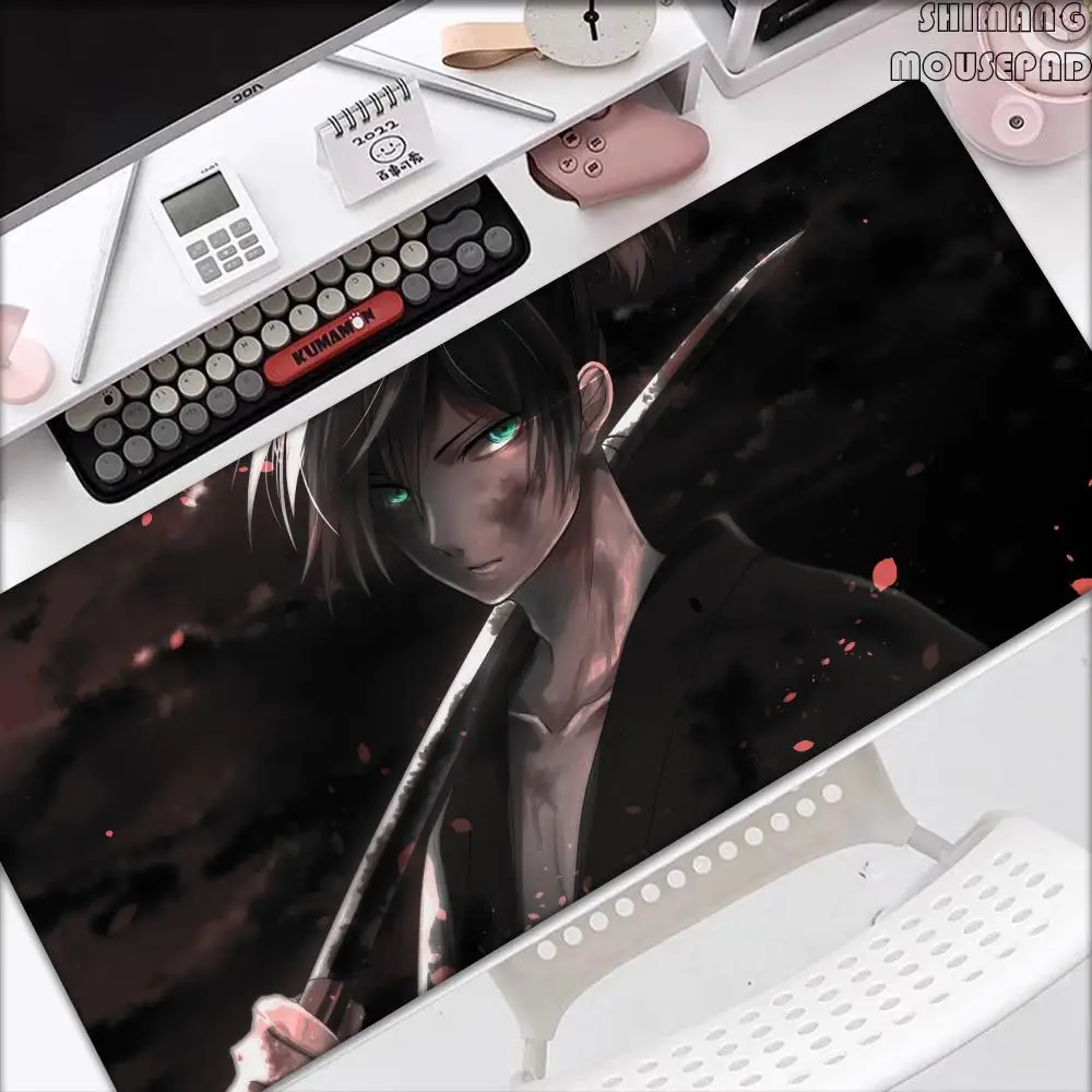 Noragami Night Fight Animation Beautiful patternsOffice Computer Desk Mat Table Big Mouse Pad Laptop Cushion Nonslip Decor