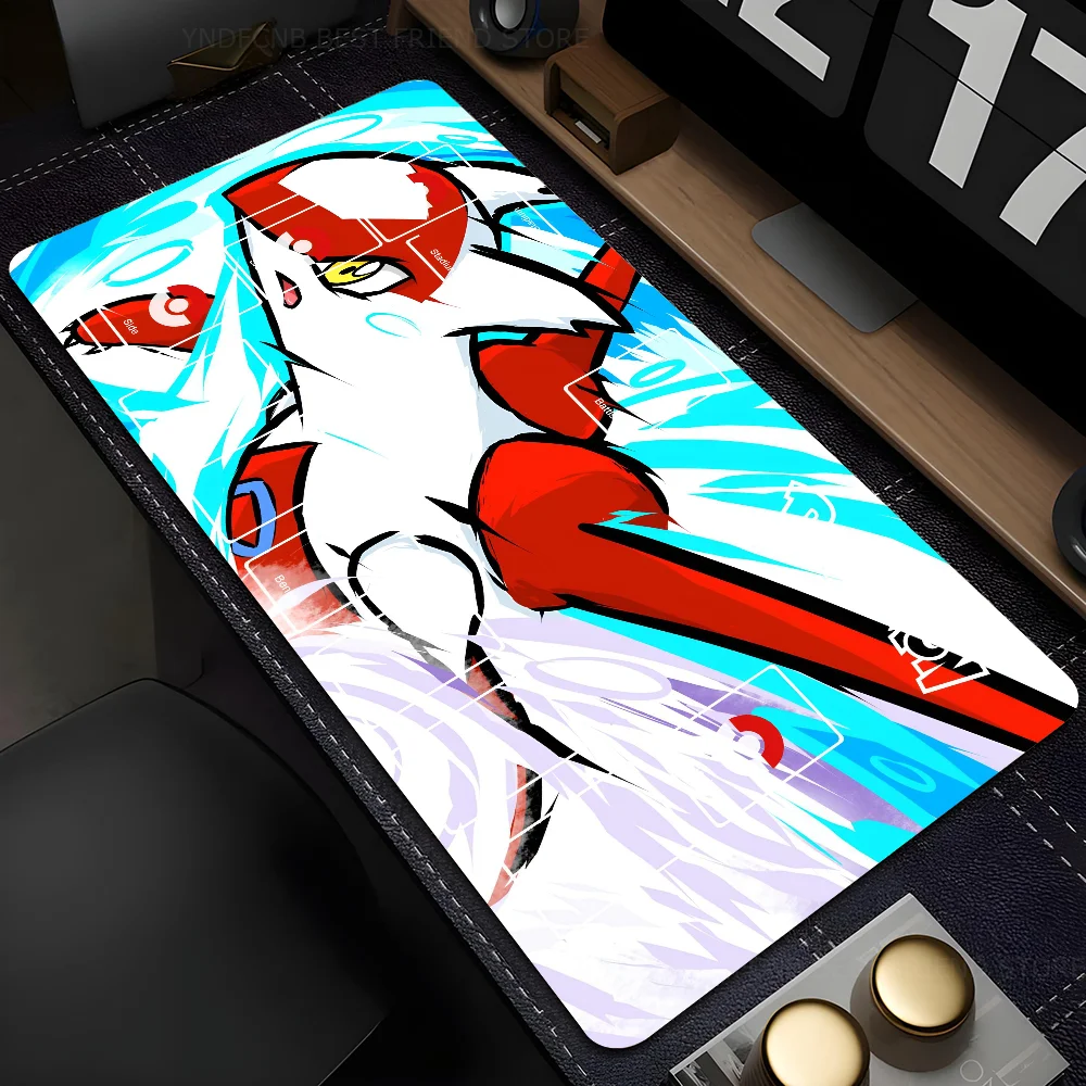 anime cute P-Pokemon elf   Mousepad Mouse Mat Desk Mat With Pad Gaming Accessories Prime Gaming XXL Keyboard Pad