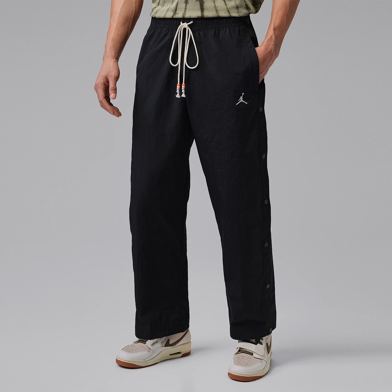 Nike genuine Jordan Brooklyn men's lace up classic pants IF1952-010