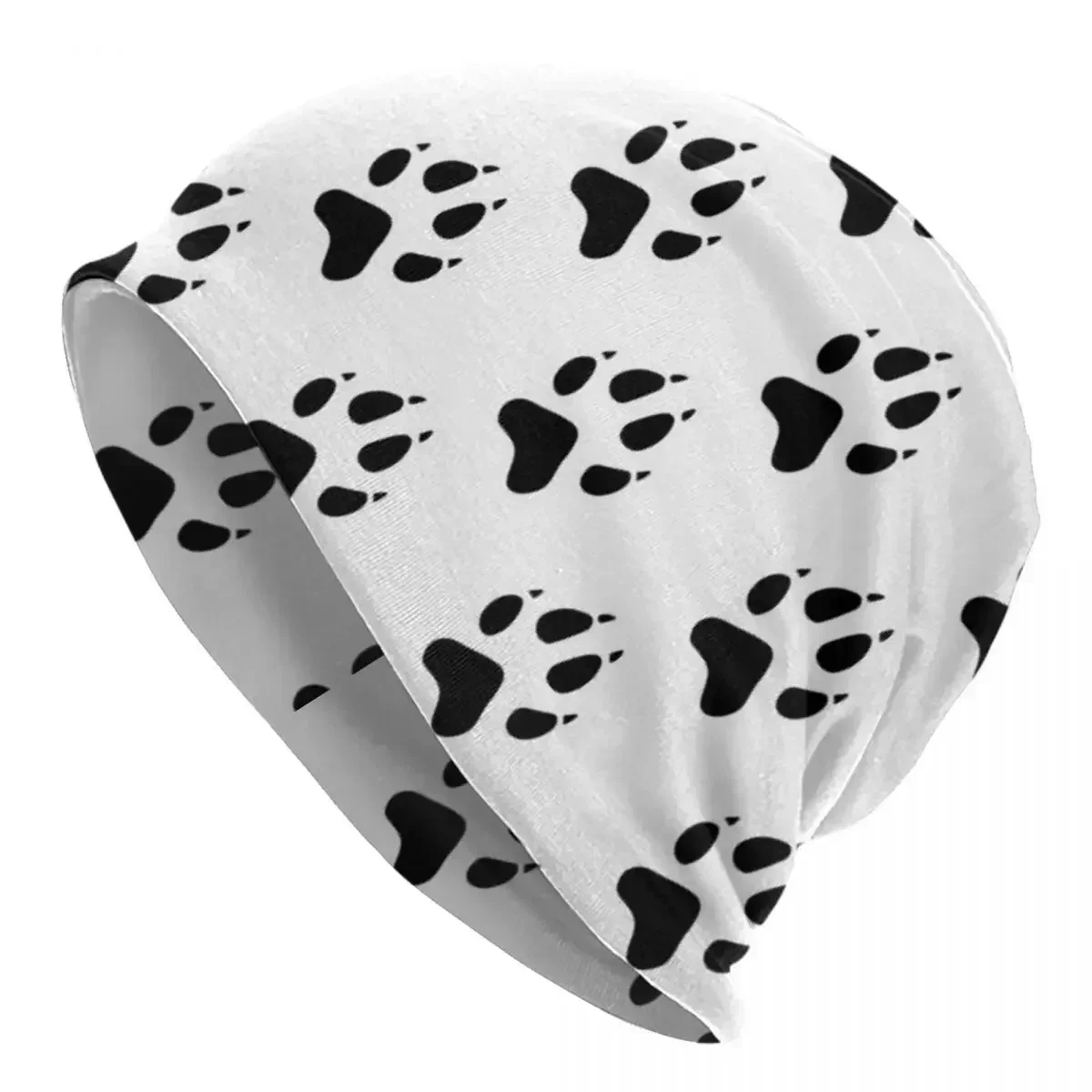 Dog Paw Prints Or Animal Tracks Beanies Men Women Adult Warm Fashion Autumn Winter Outdoor Knitted Caps