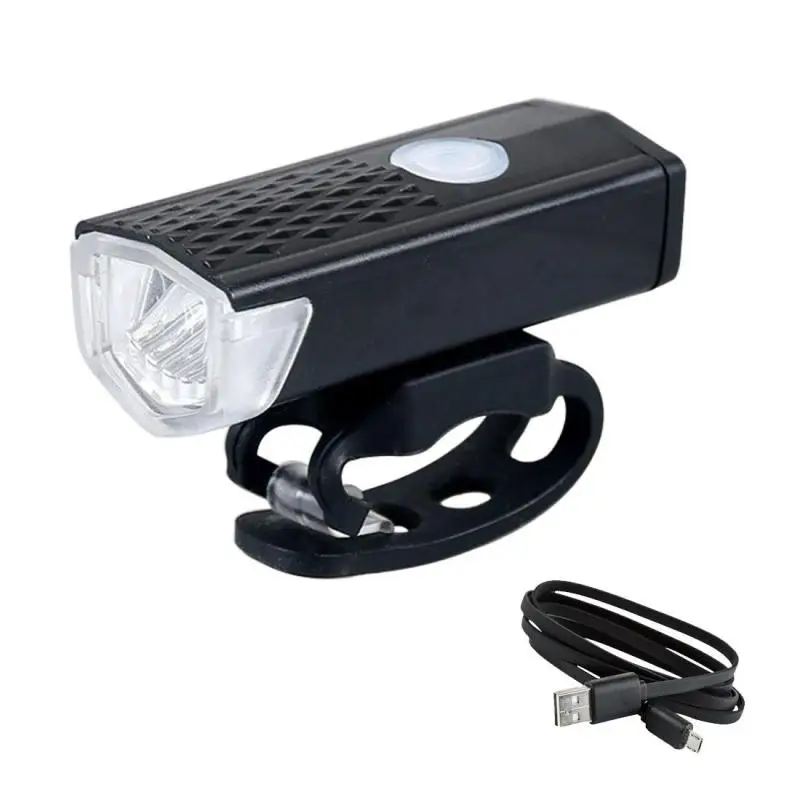 1Pcs Bicycle Light USB LED Rechargeable Set MTB Road Bike Front Back Headlight Lamp Flashlight Cycling Light Cycling Accessories