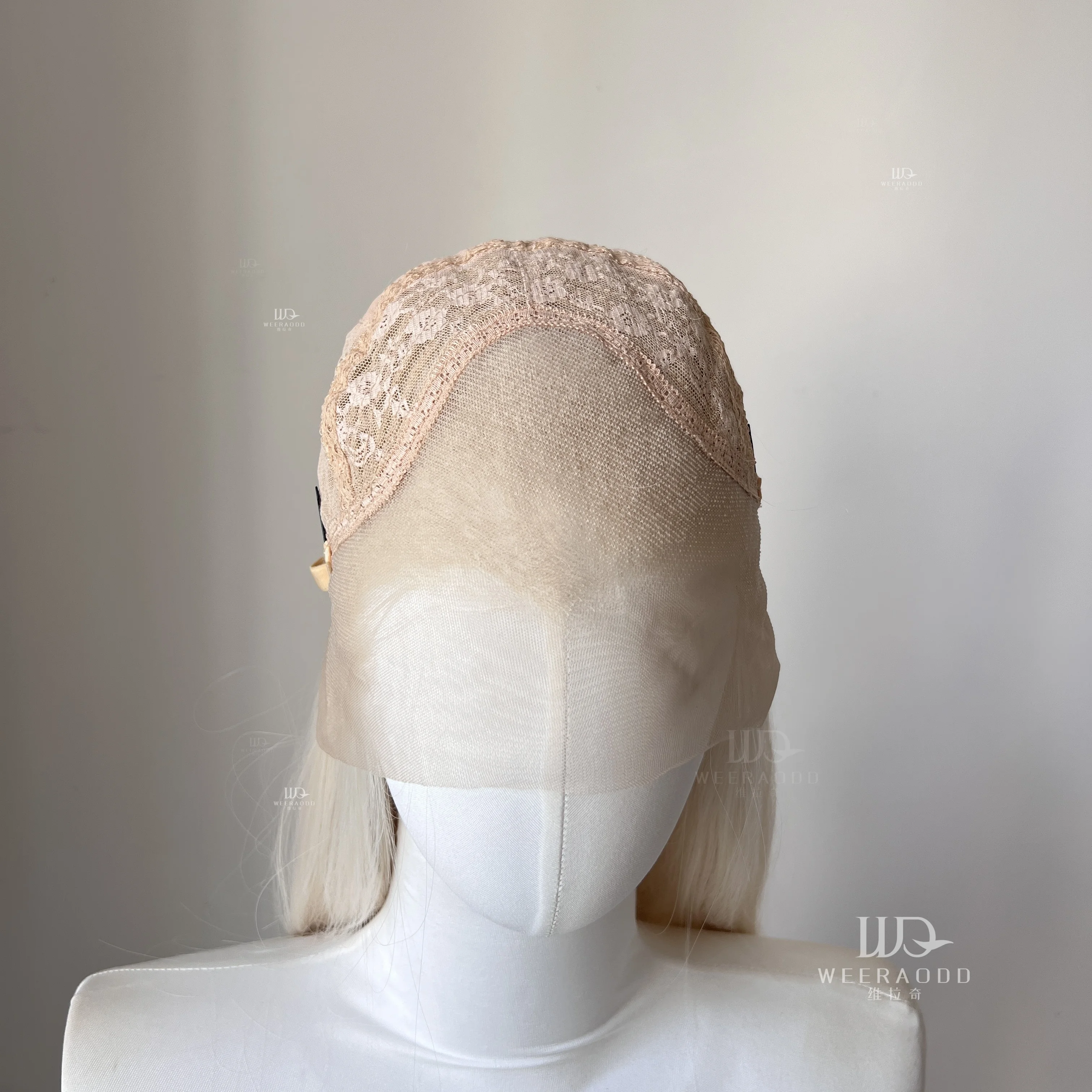 26Inch Widow's Peak Straight Wig Platinum White Blonde Colors 13x4 Lace Front Glueless Heat Resistant for Cosplay Party