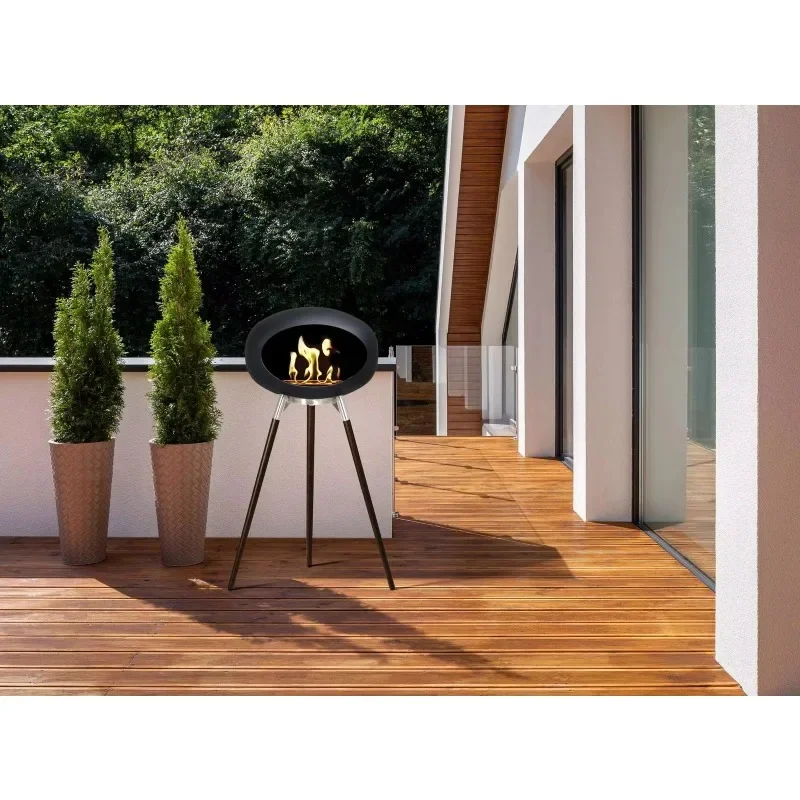

【Best-selling】Modern Indoor Eco-Ethanol Fireplace Free-Standing Real Flame Bioethanol Burner Home Decor Fire Pits for Parties
