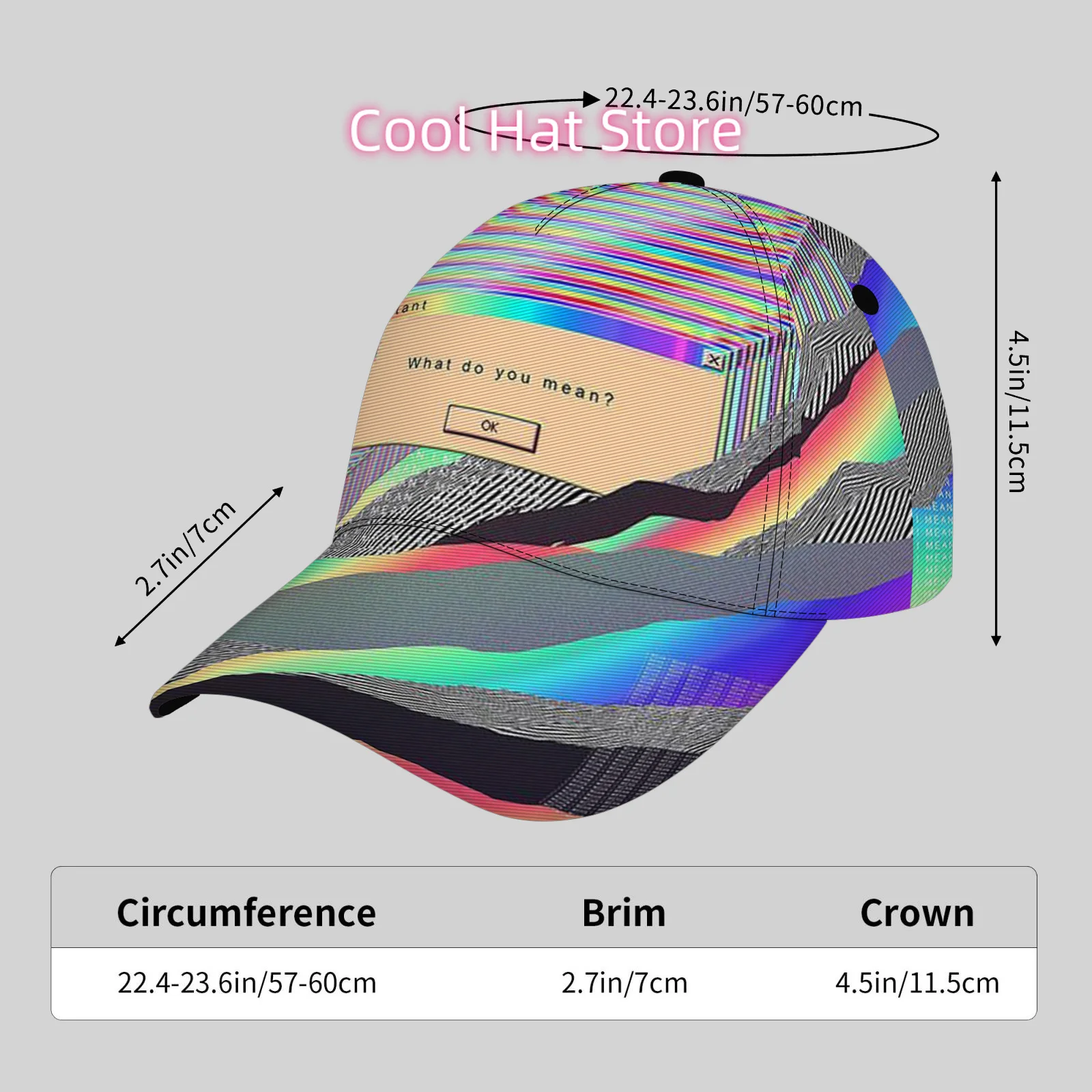 Lightweight Adjustable Unisex Baseball Cap with 