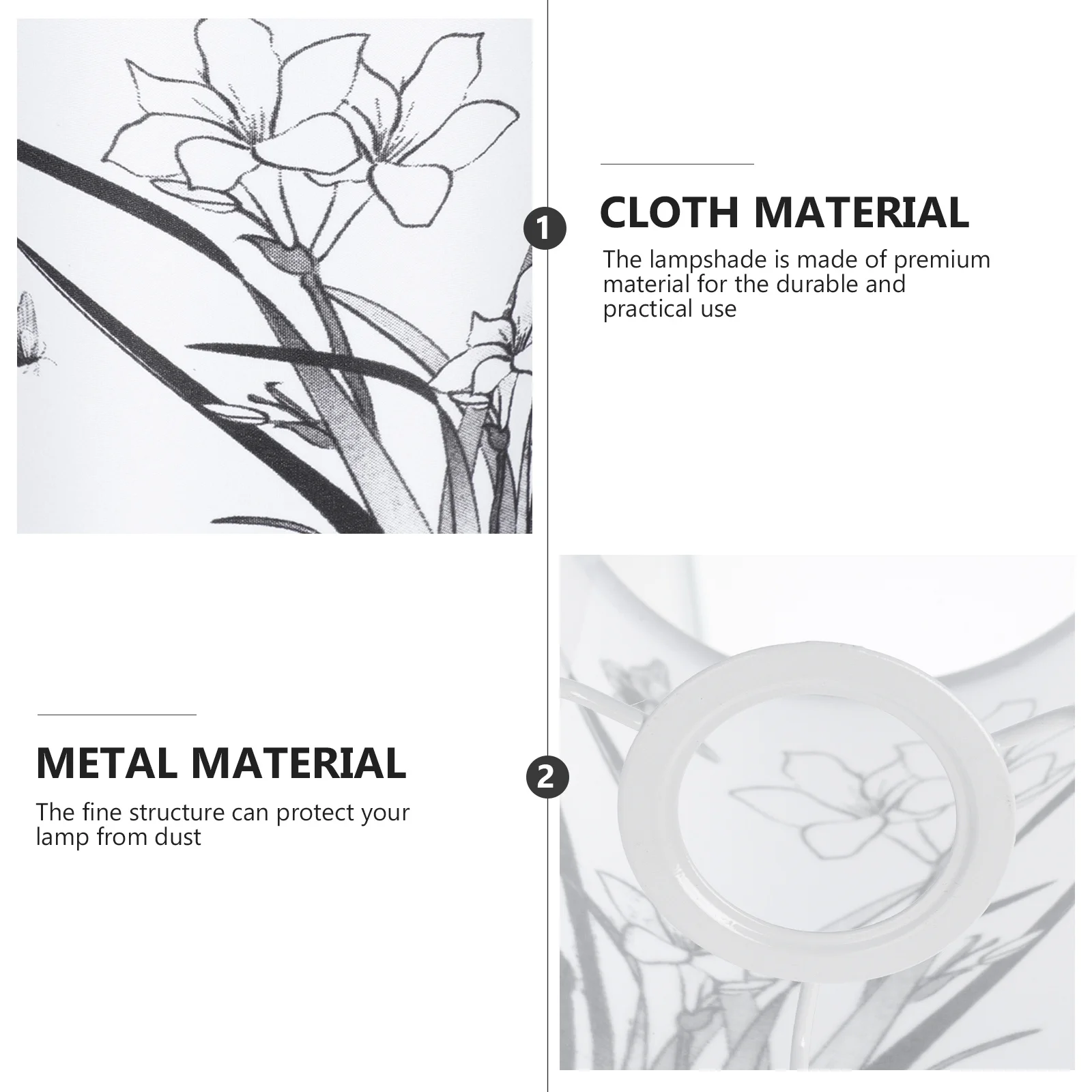 1pc Cloth Lampshade Modern Durable Light Cover For Wall Ceiling Desk Lamp Home Decor Lighting Accessory Chic Lamp Shell