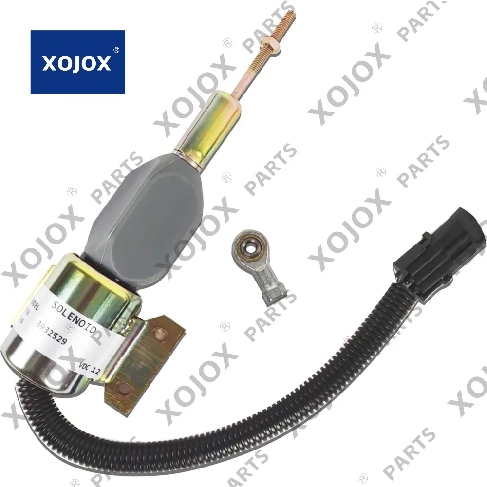 

XOJOX 3932529 Fuel Shut Off Solenoid 3930658 3935431 SA475612 J932529,Compatible with Diesel Engine 6BT5.9 4BT5.9,12V