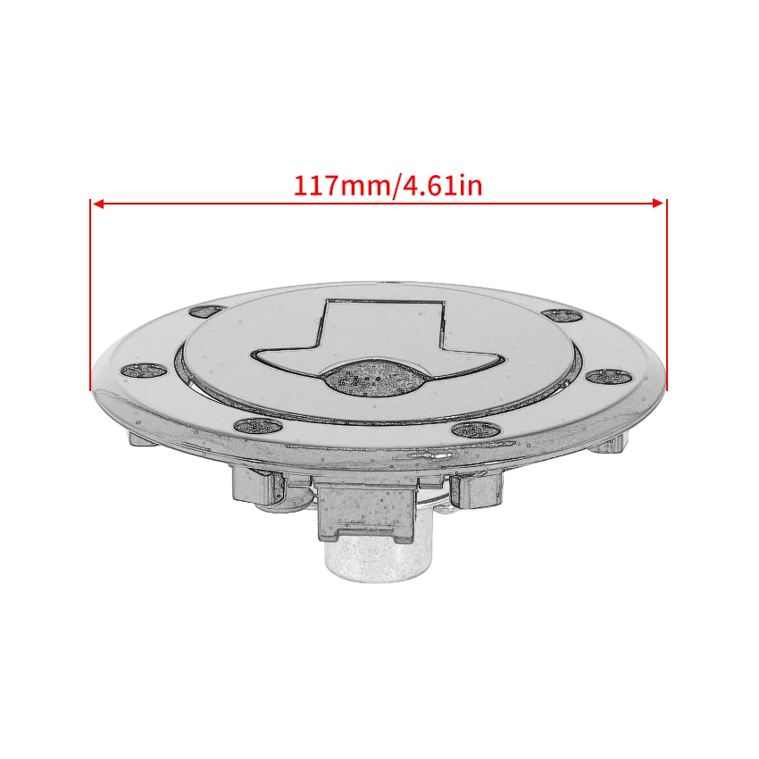 غطاء غاز الوقود للدراجات النارية لـ KTM 125 200 250 390 Duke ABS B.D IKD IKD 790 890 Duke RC 390 ABS B.D IKD CKD OEM: 93807008000 #4