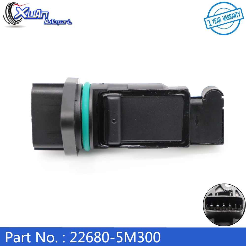 

XUAN 22680-5M300 MAF MASS AIR FLOW METER SENSOR For Nissan Almera Patrol Maxima X-Trail Subaru Impreza Forester Infiniti I30 G20
