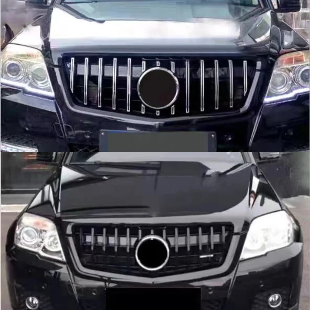 

diamond GT Style Front Hood Inlet Grille Racing Bumper Grill For Mercedes Benz GLK X204 2008-2012 2013-2015 Middle Mesh Facelift