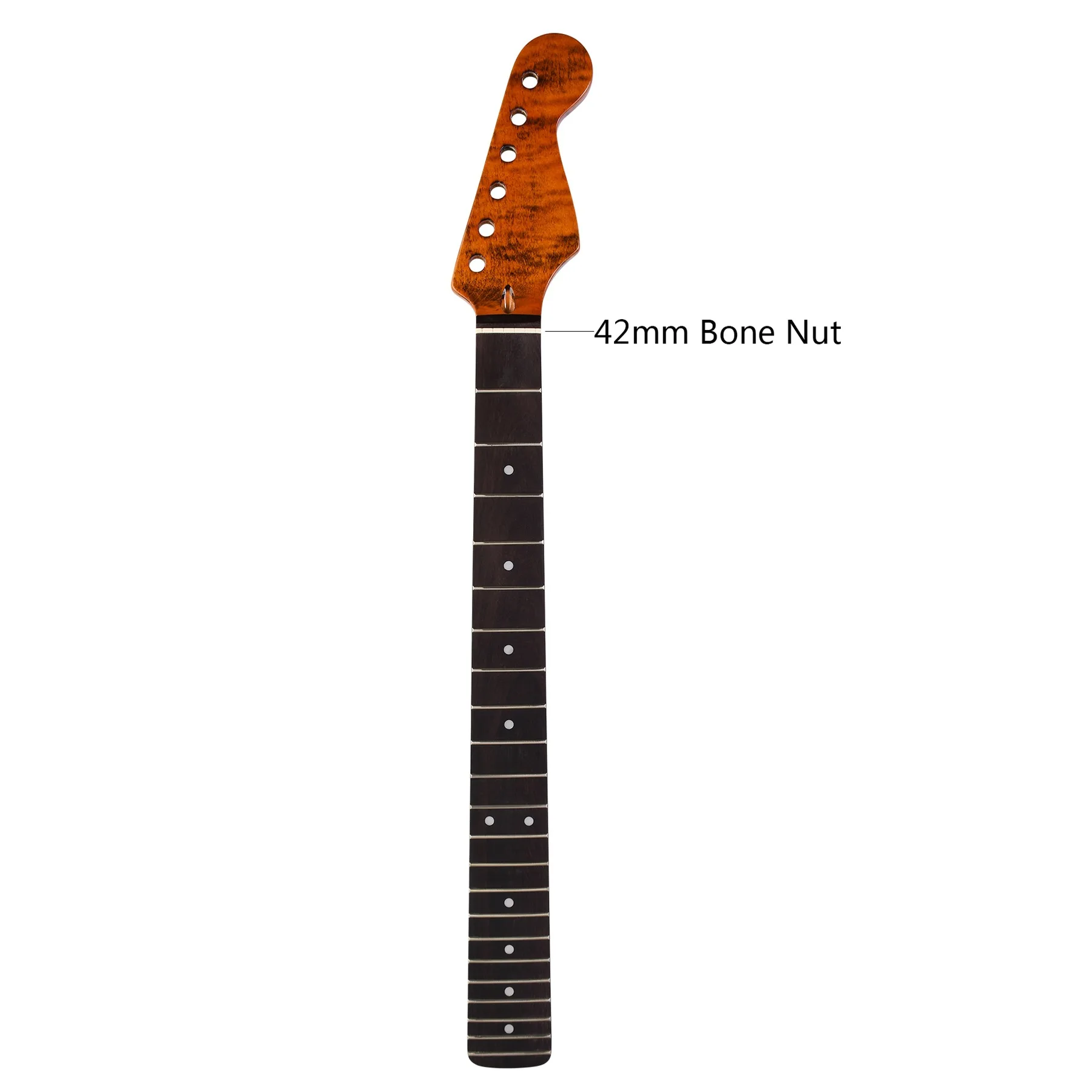 

Electric Guitar Neck 22-Fret Rosewood Fingerboard Hardwood for Guitarists DIY Projects And Instrument Making