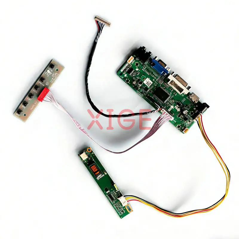 

Комплект платы контроллера ЖК-экрана для LP121WX1 QD12TL02 QD12TL01 LTD121EXVV, 20-контактный LVDS, 1-CCFL, HDMI+DVI+VGA, 1280x800