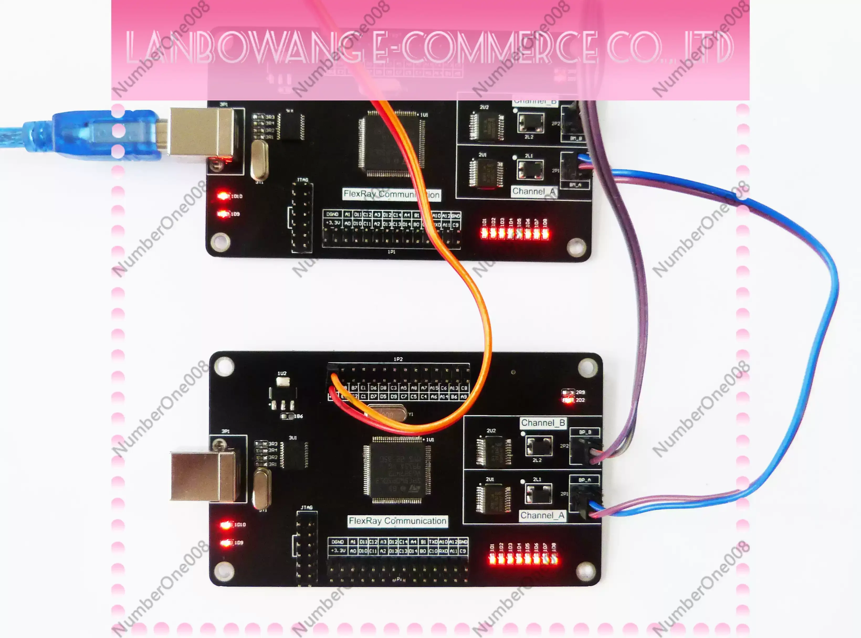 development board two-machine communication, FlexRay to serial port, FlexRay to CAN. Master control SPC560P50L3