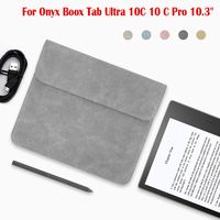 Magnetic e-Reader Sleeve PU Leather Ultra Slim Protective Case for Onyx Boox Tab Ultra 10C Pro 10.3 Note Air 3 C 2 X3 X2