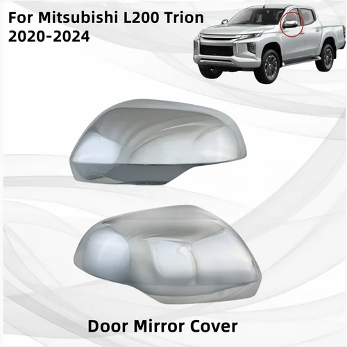 Imagen 1 del producto Accesorios para coche, componentes exteriores, decoración de cubierta de espejo de puerta lateral, embellecedor para Mitsubishi L200 Triton 2020 2021 2022 2023 2024