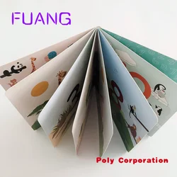 Custom  Custom-made children board book printing thick cardboard book for preschool education