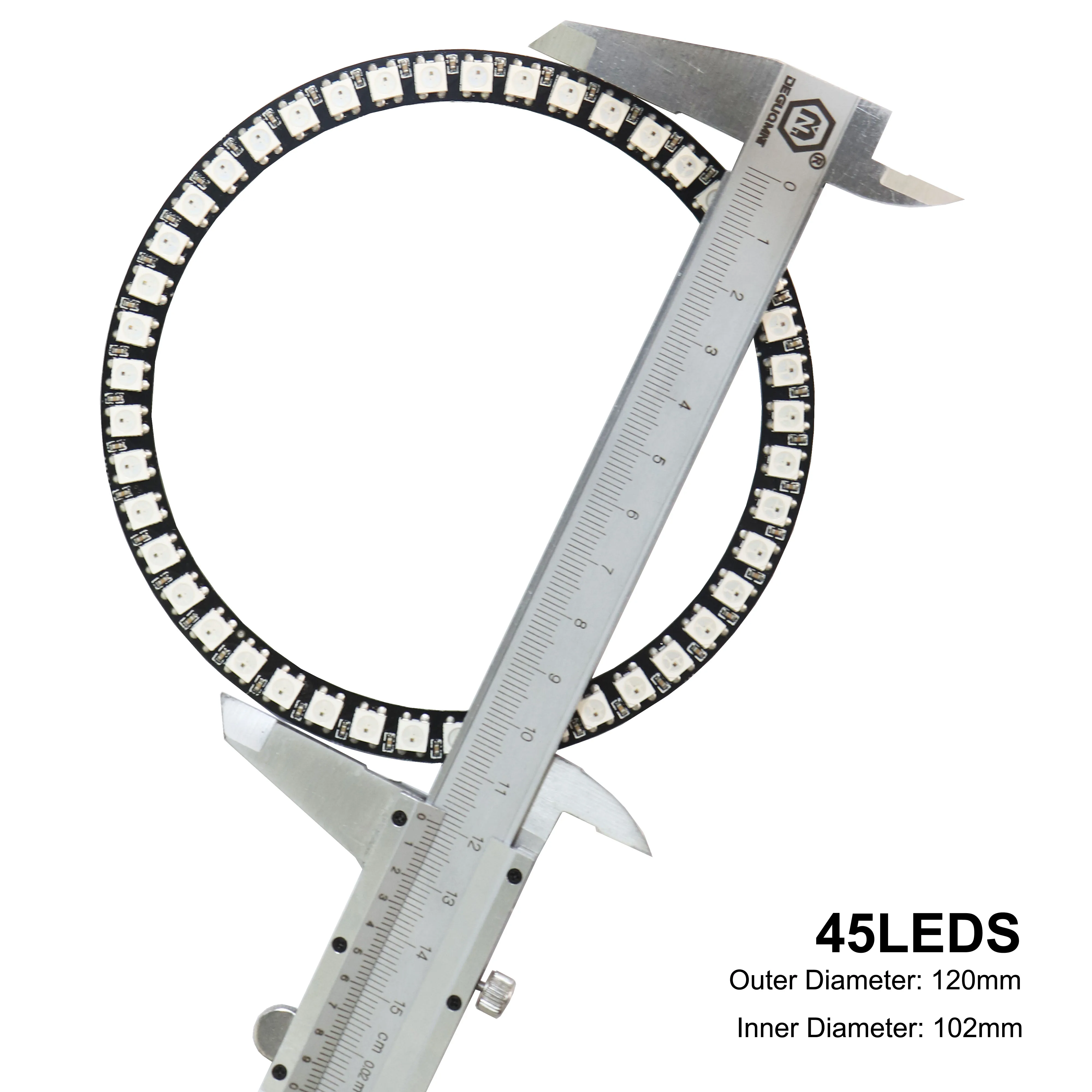 WS2812B 8/16/24/35/45Leds Ring Module Surperlife Controller USB Kit RGB Ring Individul AddressabIe WS2812 IC BuiIt-in Light 5V