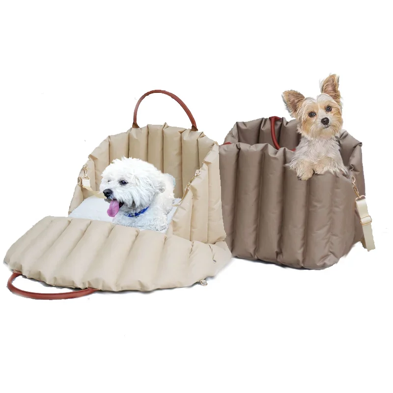 

Portable Pet Dog Car Seat Nonslip Carriers Safe Car Box Booster Kennel Bag for Small Dog Cat Travel Siege De Voiture Pour Chien
