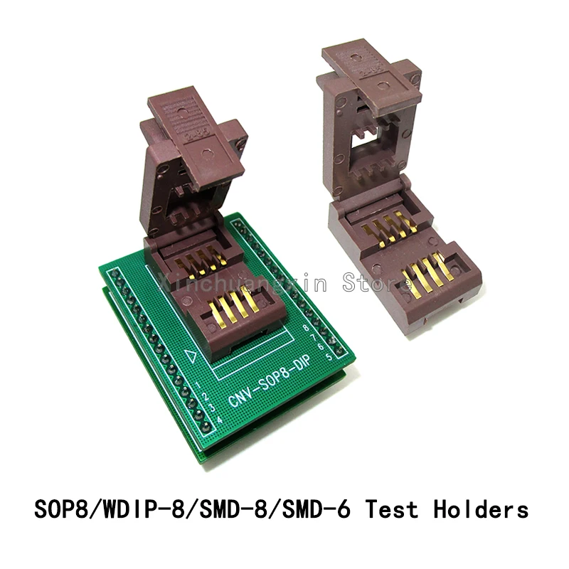 

1PCS DIP8 WDIP8/SMD8/SMD6 Optocoupler test sockets burn-in sockets IC aging test sockets 300MIL wide pitch 2.54MM