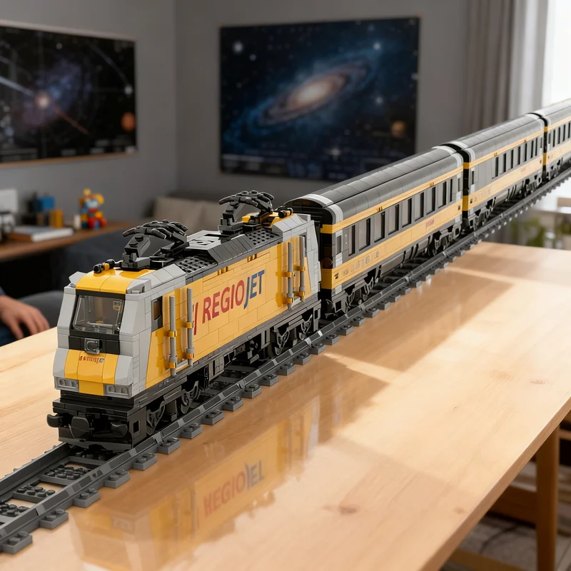 

2847pcs MOC Unique Motorised RegioJet Train City Trains Model Building Blocks Architecture Toys Christmas Gifts Education Kids