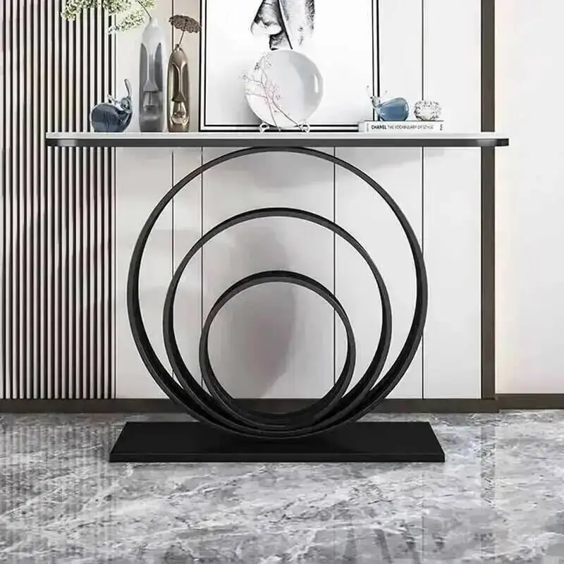 

Console Modern Iron Art Console Tables Entrance Simple Porch Cabinet New Chinese-style Table Light Luxury Living Room Furniture