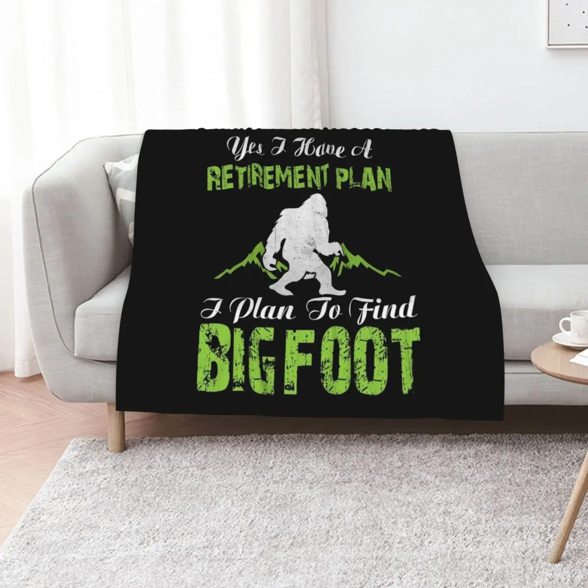 

Bigfoot Sasquatch Gift Throw Blanket Luxury Thicken Sleeping Bag warm for winter Shaggy Blankets