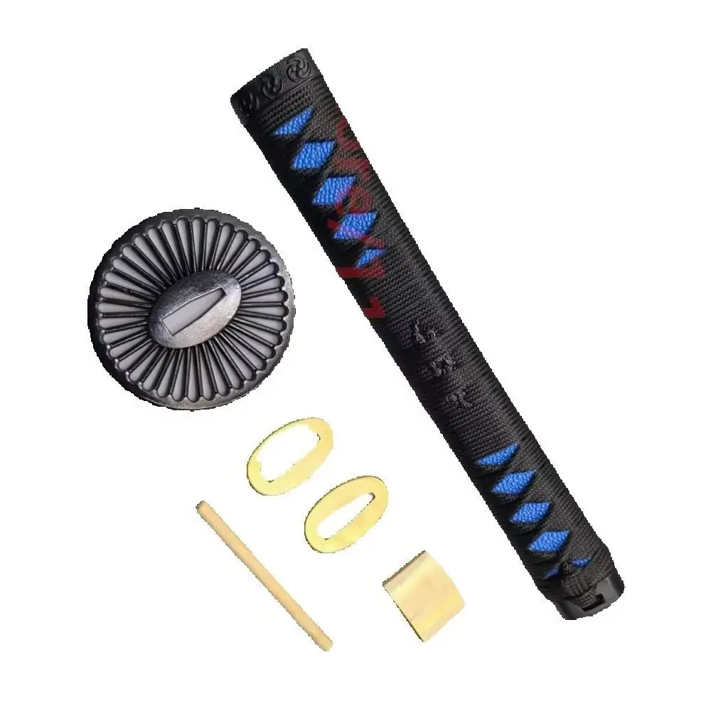 UniqueTsuka Handle Hilt Alloy Tsuba Handguard Guard Brass Habaki Seppa For Japanese Real Japan Samurai Katana Sword Fittings