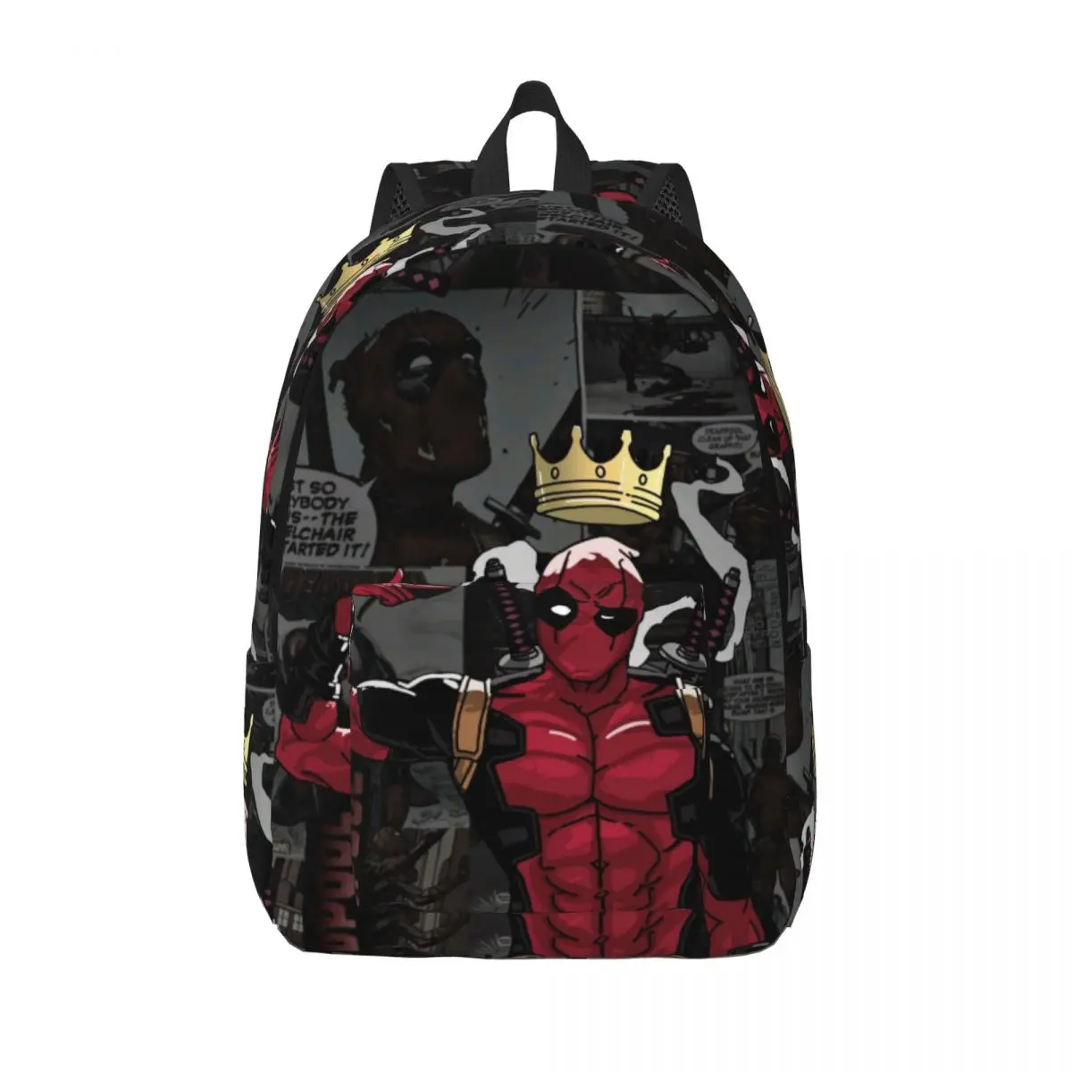 

Custom 3D Printing Deadpool Canvas Backpacks for Boys Girls College School Travel Bags Women Men Bookbag Fits 15 Inch Laptop