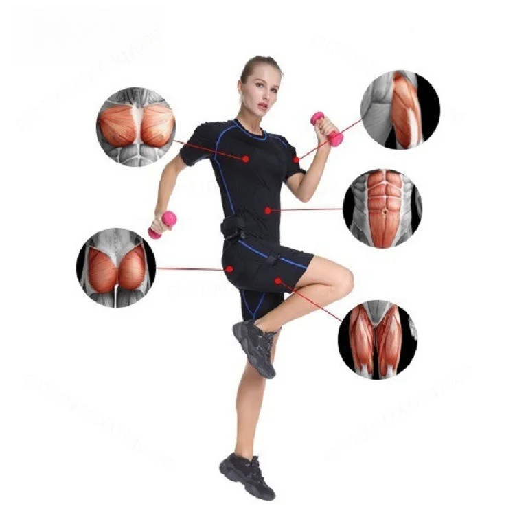One‑Piece EMS Fitness Suit Electric Muscle Stimulation Training Garment for Arm Leg Abdominal Muscle Workout Gym Studio Use