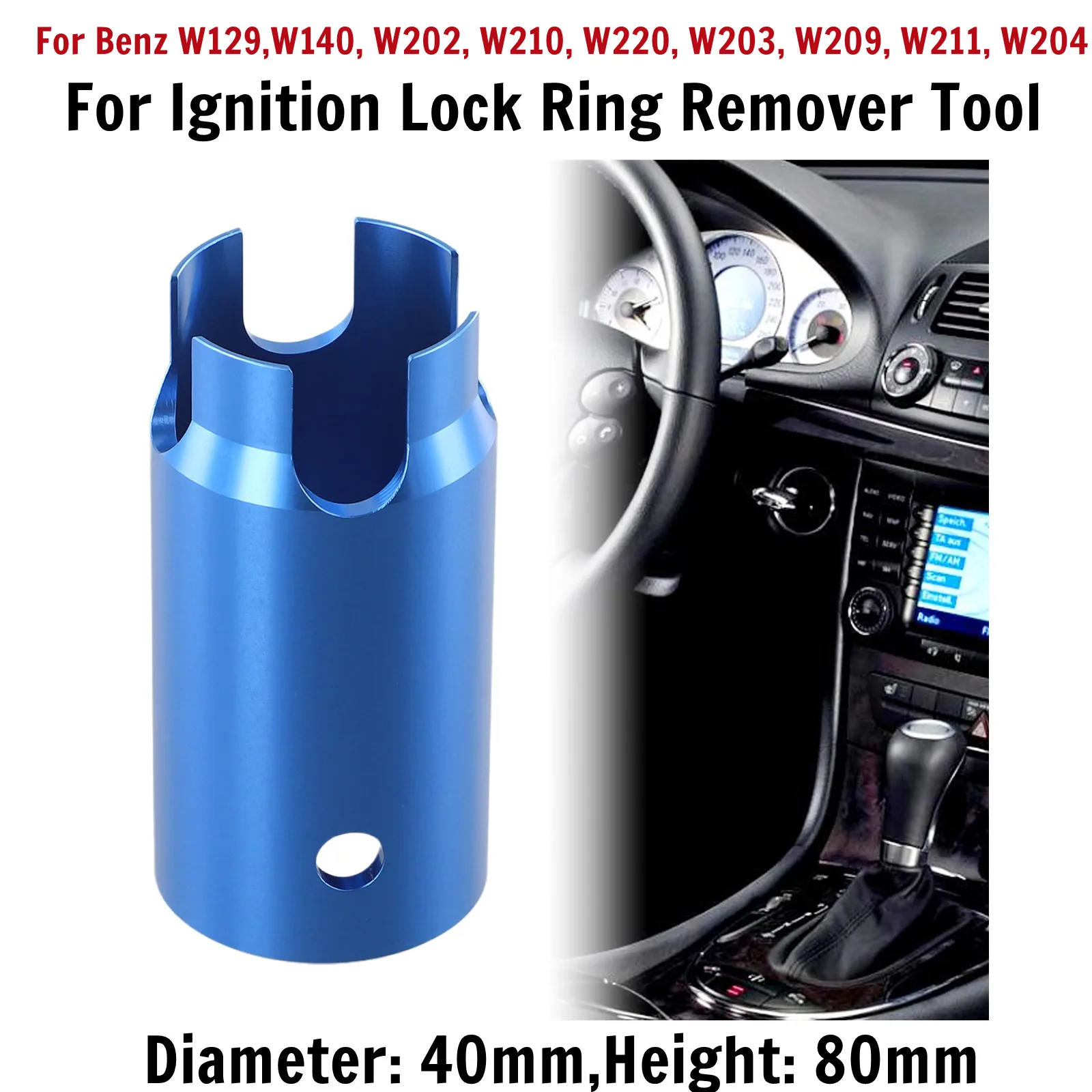 

Car EIS EZS Ignition Lock Ring Switch Sleeve Socket Remover Tool For Benz W129 W140 W202 W210 W220 W203 W209 W211 W204